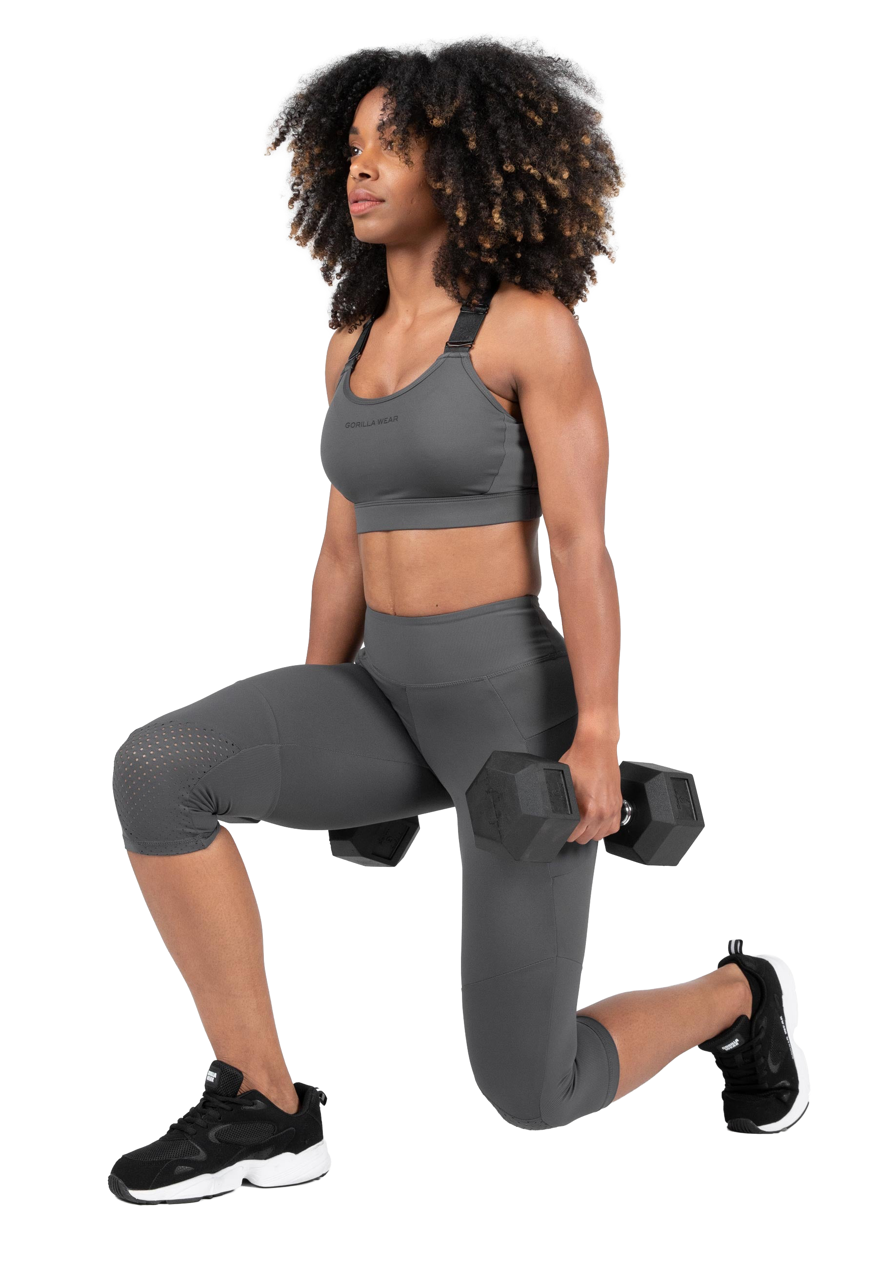 Monroe Cropped Leggings - Gray