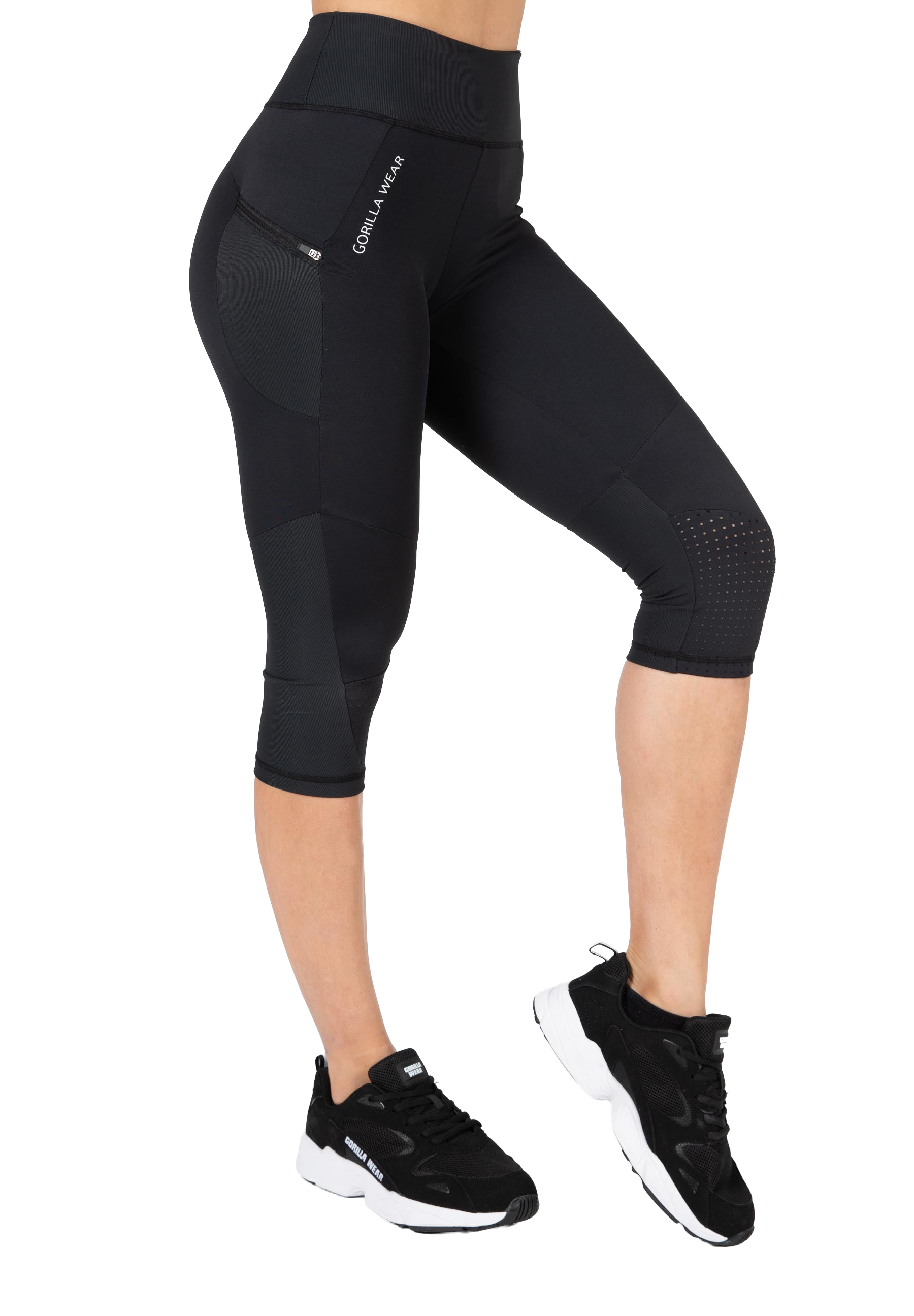 Monroe Cropped Leggings - Black