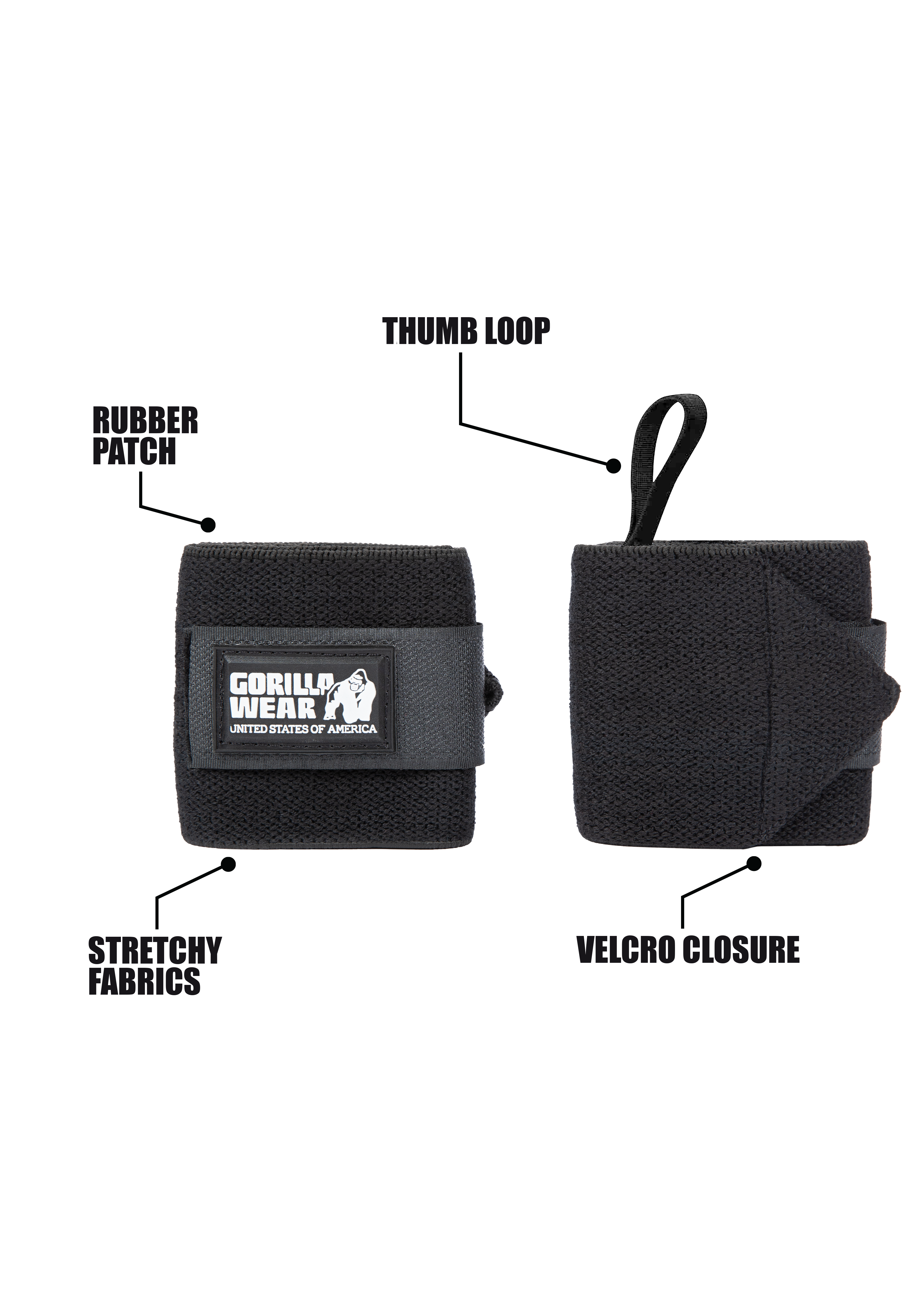 Wrist Wraps Basic - Black/Gray