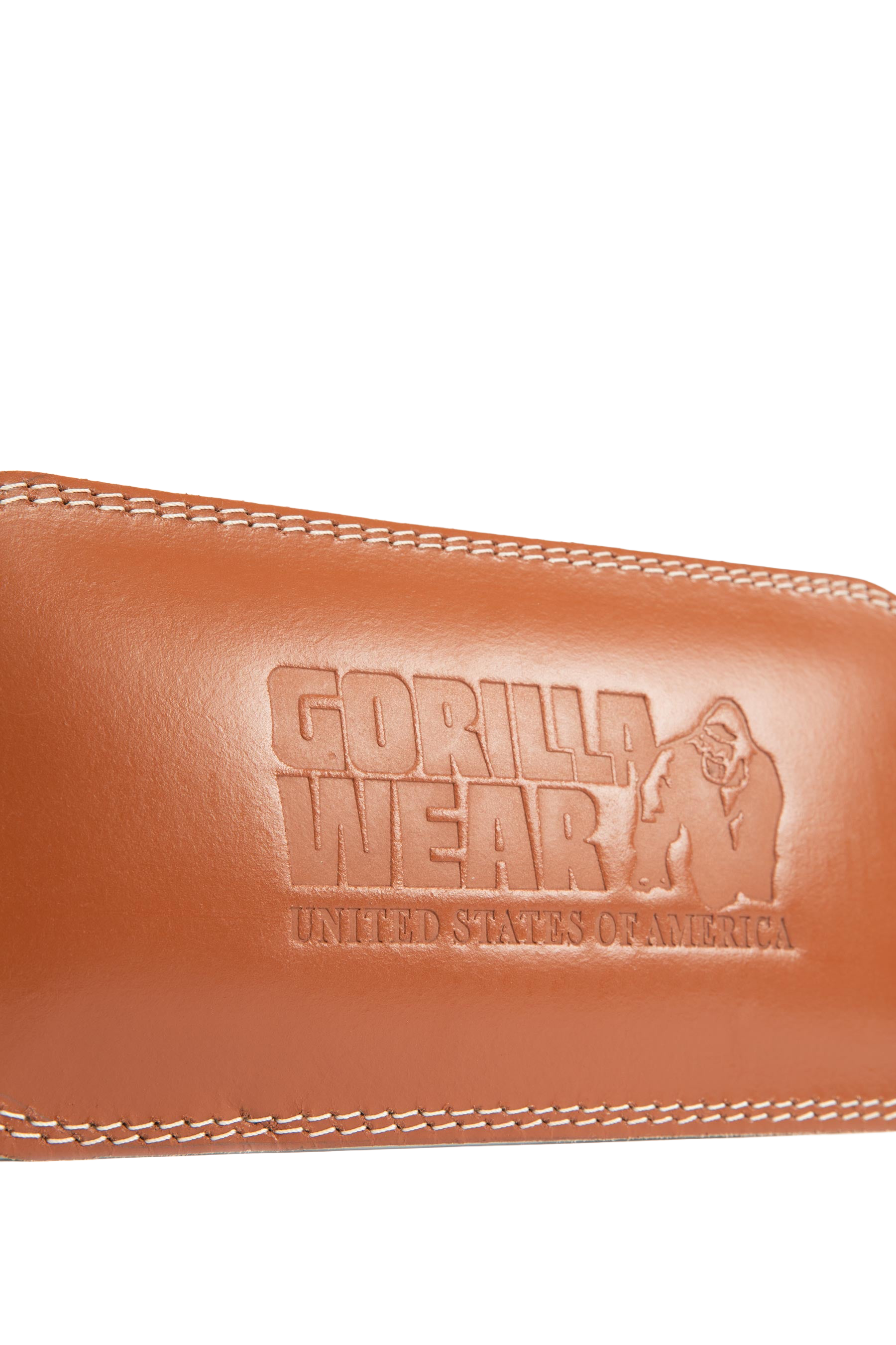 GW 6- Inch Padded Leather Lifting Belt - Brown