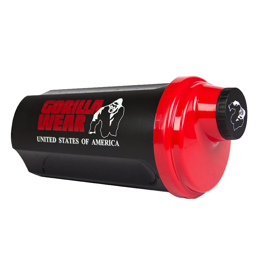 Gorilla Wear Shaker  Shaker 23.7 oz - Black/Red