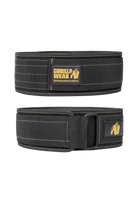Gorilla Wear 4 Inch Nylon Lifting Belt - Black/Gold
