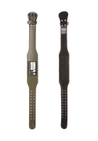 Gorilla Wear 4 Inch Padded Leather Lifting Belt - Army Green