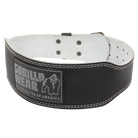 Gorilla Wear 4 Inch Padded Leather Lifting Belt - Black/Gray