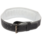 Gorilla Wear 4 Inch Padded Leather Lifting Belt - Black/Gray