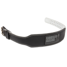 Gorilla Wear 4 Inch Padded Leather Lifting Belt - Black/Gray