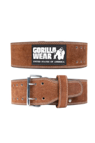 GW 4-inch Leather Lifting Belt - Brown