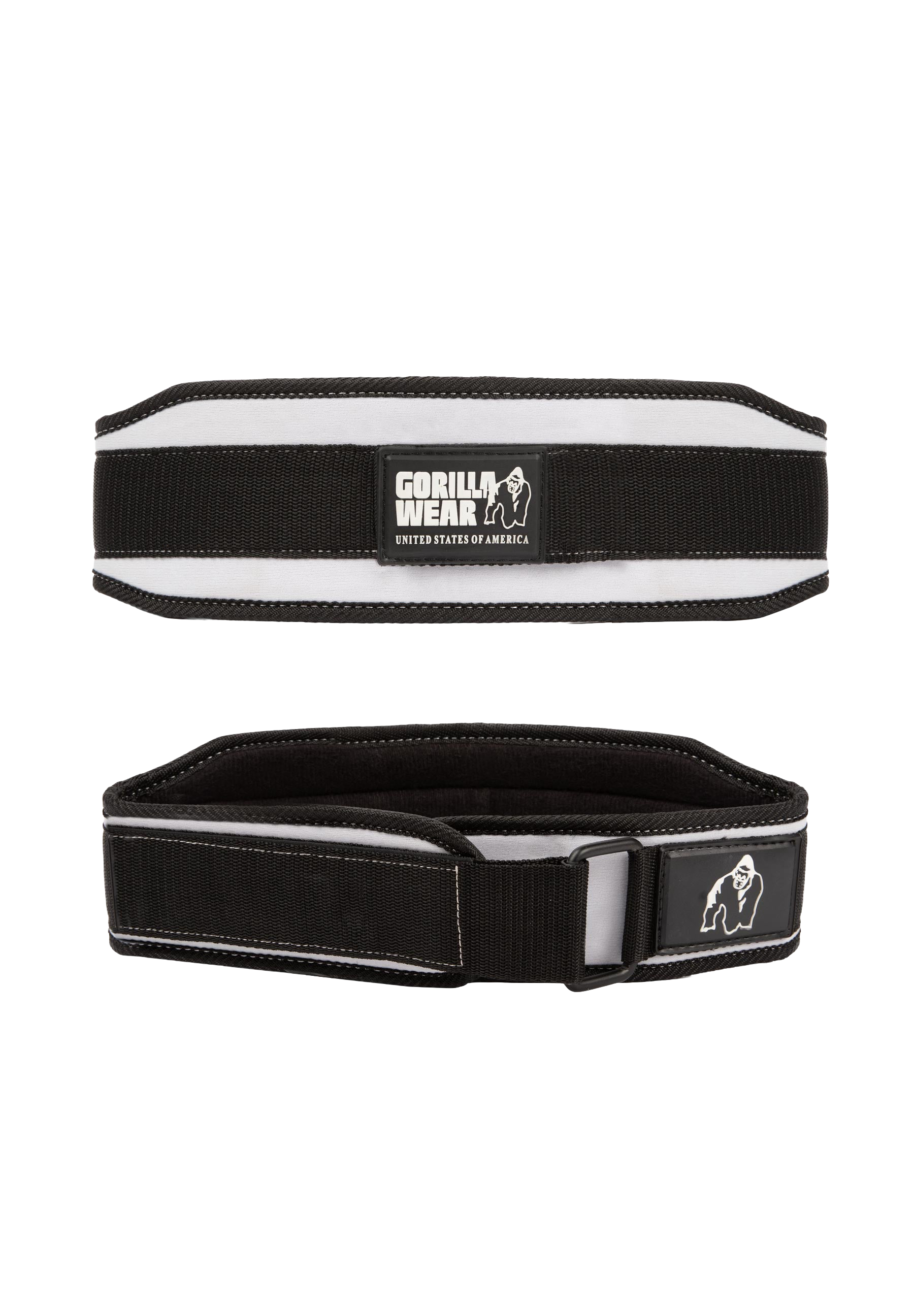 Gorilla Wear 4-inch Women Lifting Belt - Black/White