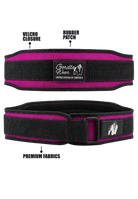 Gorilla Wear 4 Inch Women's Lifting Belt - Black/Purple