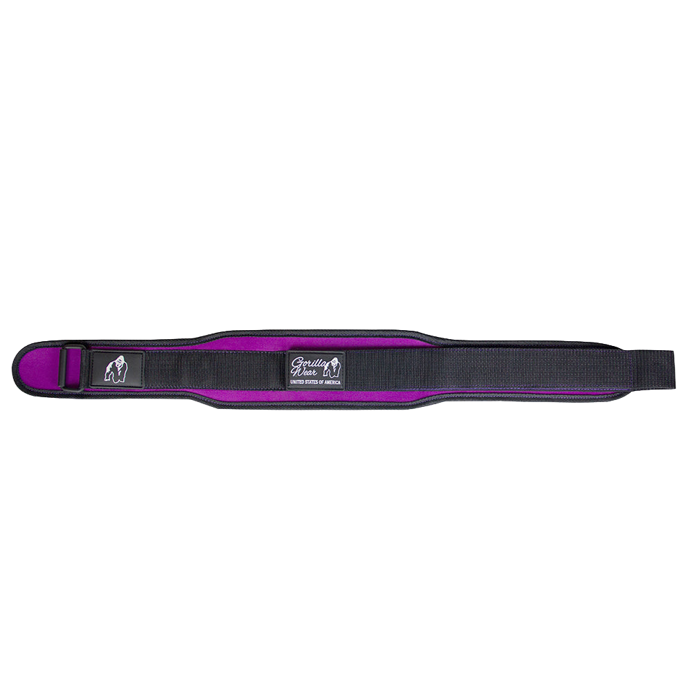 Gorilla Wear 4 Inch Women's Lifting Belt - Black/Purple