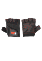 Women's Fitness Gloves - Black/Red Stitched