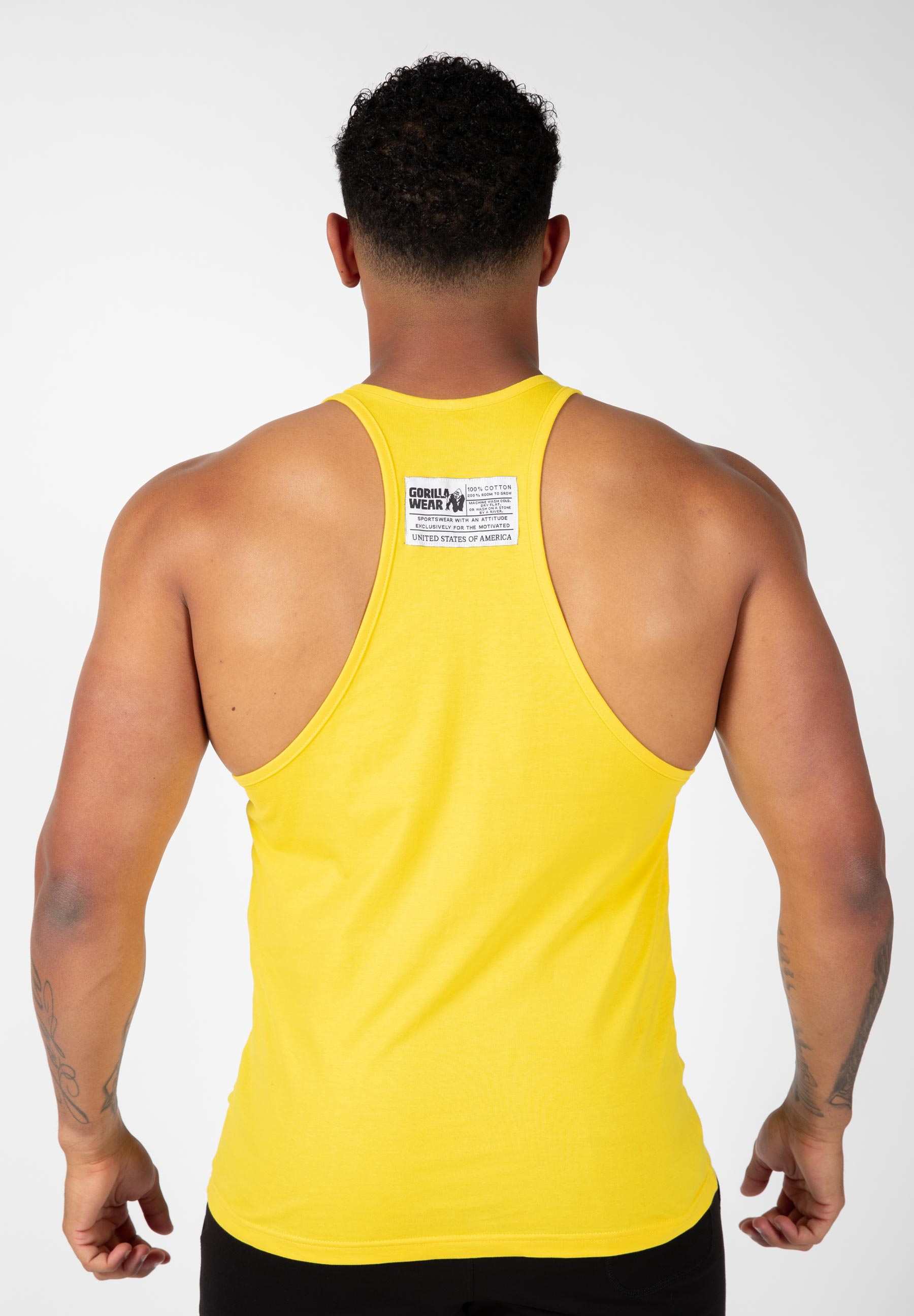 Classic Tank Top - Yellow | GorillaWearUsa