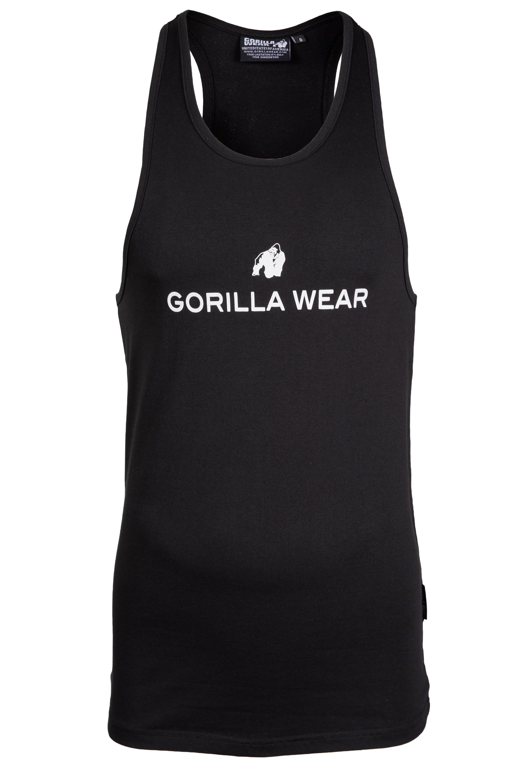 Carter Stretch Tank Top - Black | GorillaWearUsa