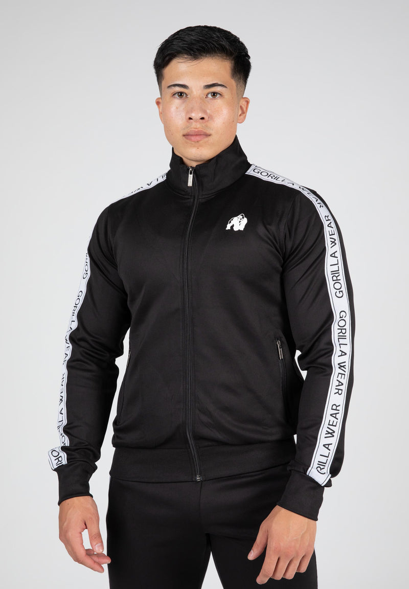 Delaware Track Jacket -Black | GorillaWearUsa