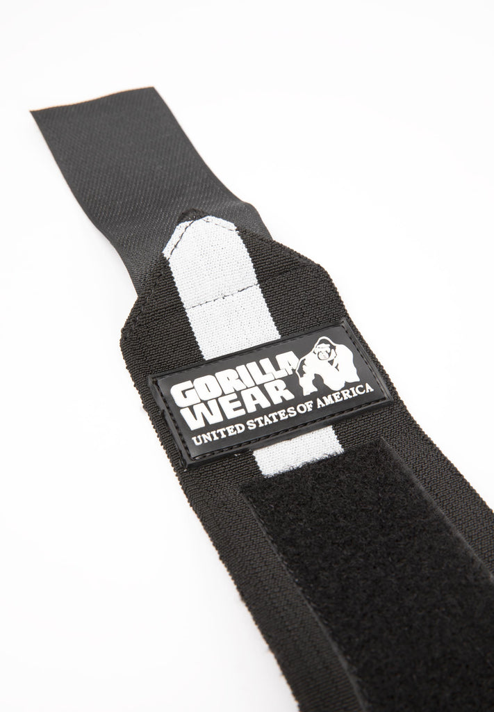 Wrist Wraps Ultra - Black/White | GorillaWearUsa